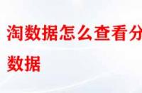 淘寶數(shù)據(jù)怎么查看分析？