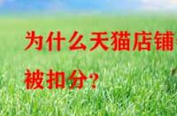 為什么天貓店鋪會(huì)被扣分？