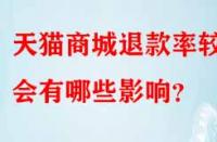 天貓商城退款率較高會有哪些影響？