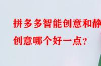 拼多多智能創(chuàng)意和靜態(tài)創(chuàng)意哪個好一點(diǎn)？